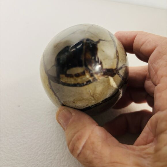 Stunning Septarian Dragon Quartz Crystal Geode Egg Stone Collectors Art Gift - Picture 11 of 14